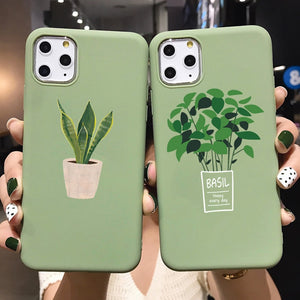 Green Potted Plant Phone Case